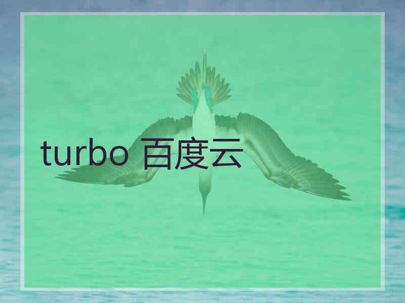 turbo 百度云