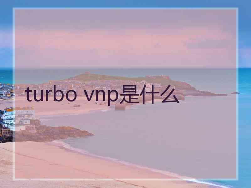 turbo vnp是什么