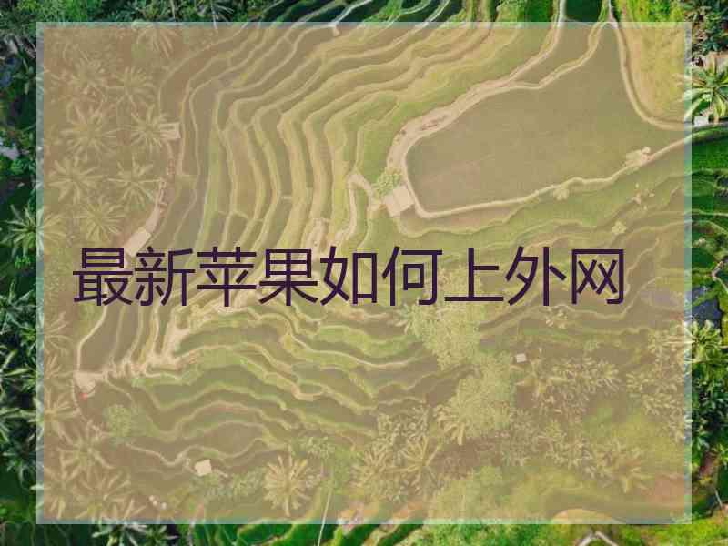 最新苹果如何上外网
