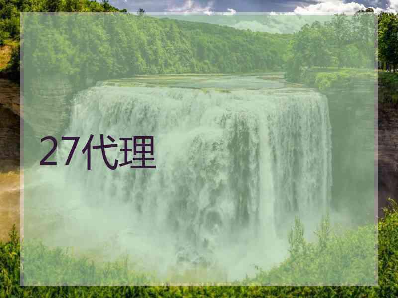 27代理