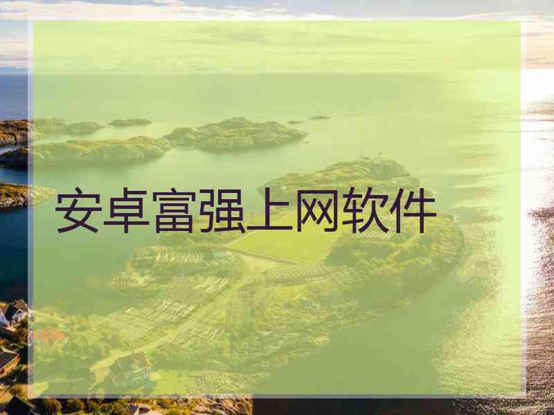 安卓富强上网软件