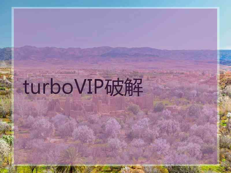 turboVIP破解