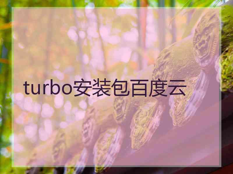 turbo安装包百度云