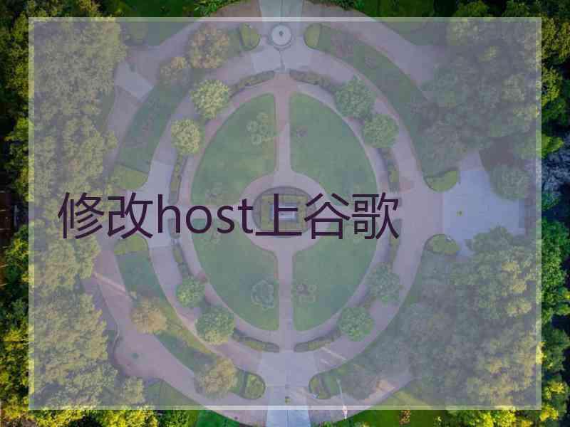 修改host上谷歌