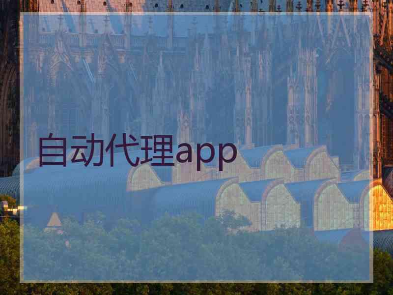 自动代理app