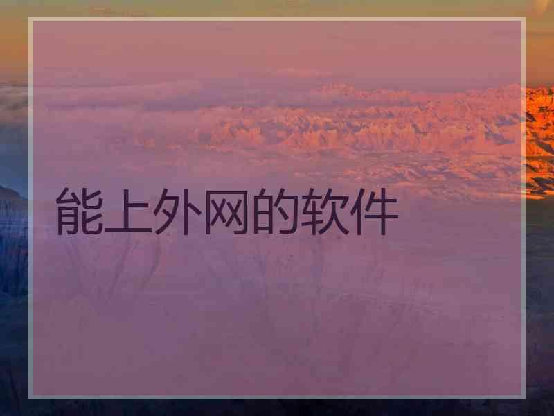 能上外网的软件