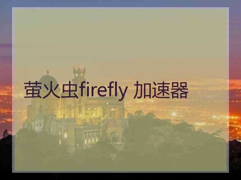 萤火虫firefly 加速器