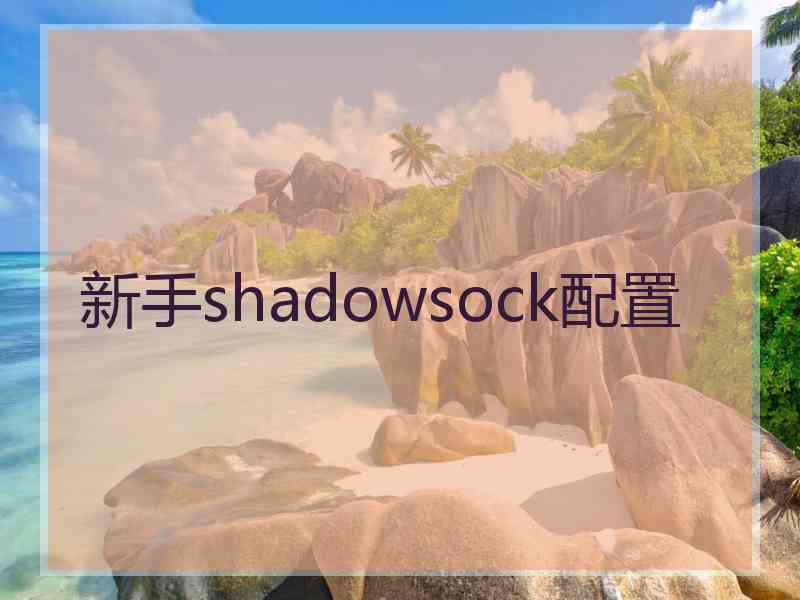 新手shadowsock配置