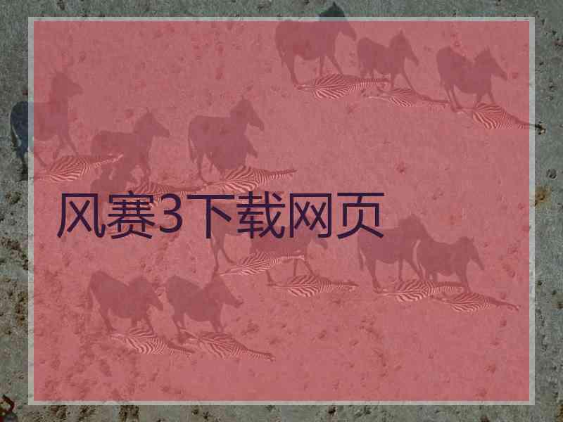 风赛3下载网页