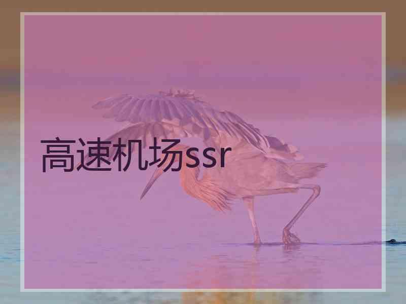 高速机场ssr