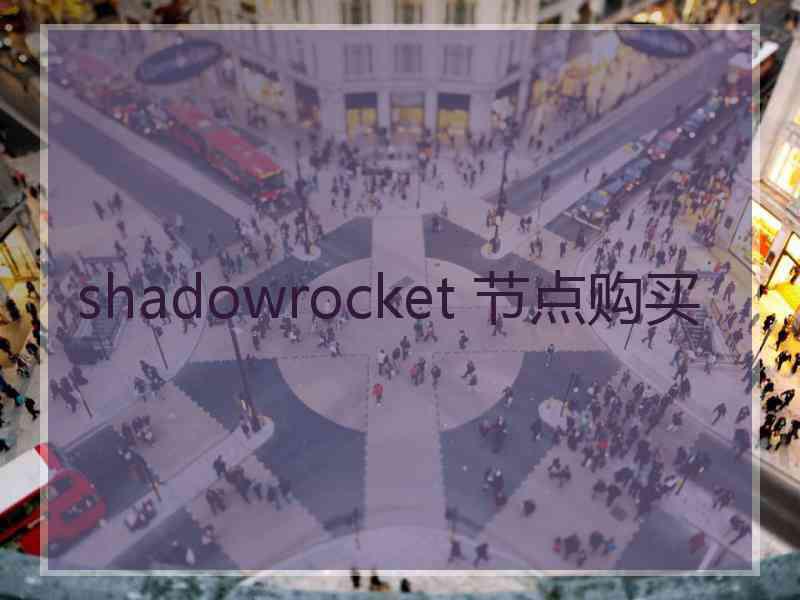 shadowrocket 节点购买