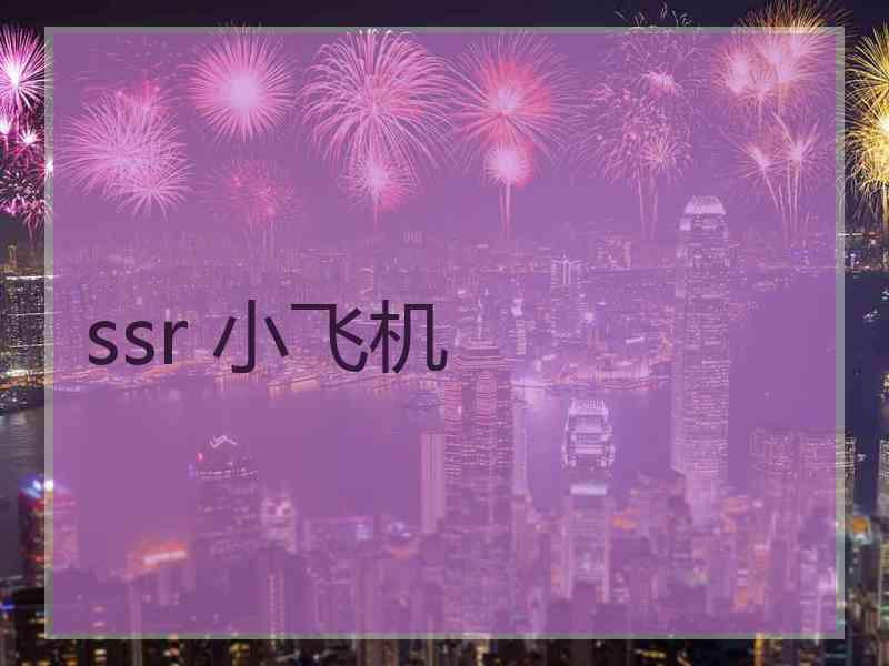 ssr 小飞机