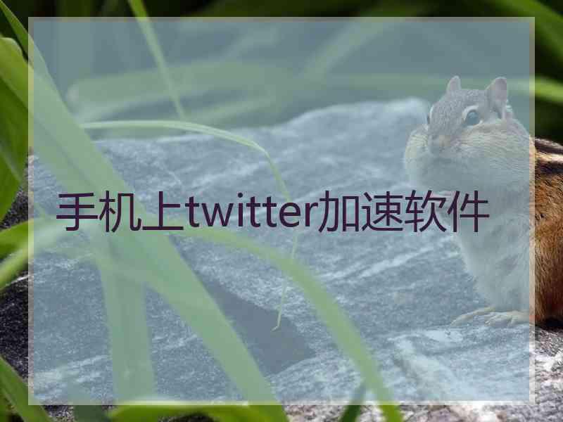 手机上twitter加速软件