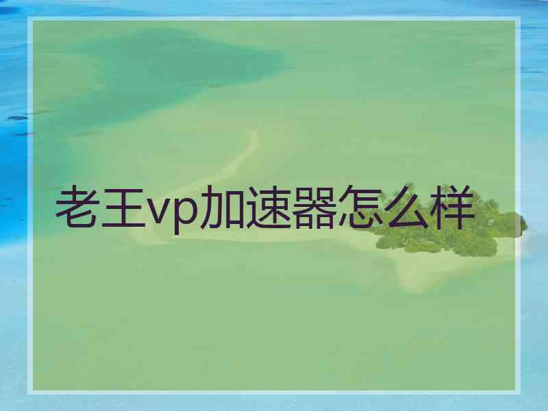老王vp加速器怎么样