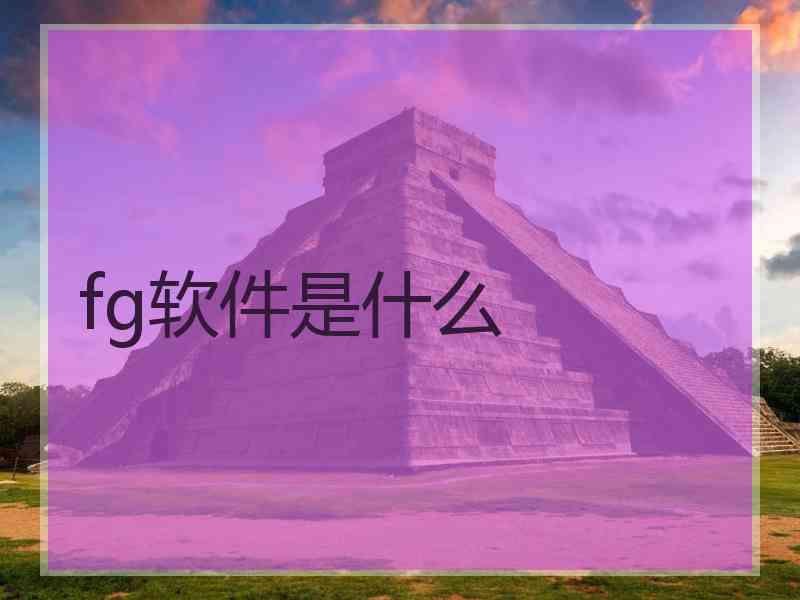 fg软件是什么