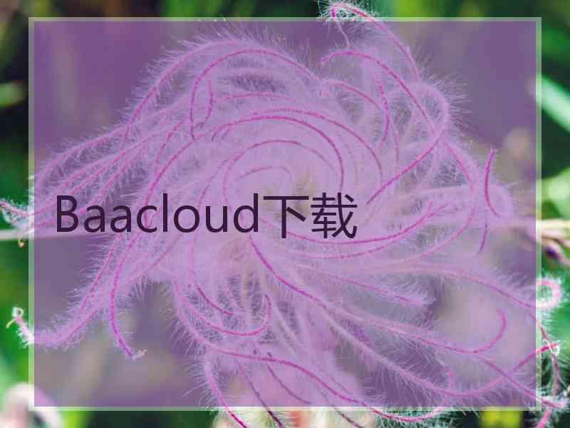 Baacloud下载