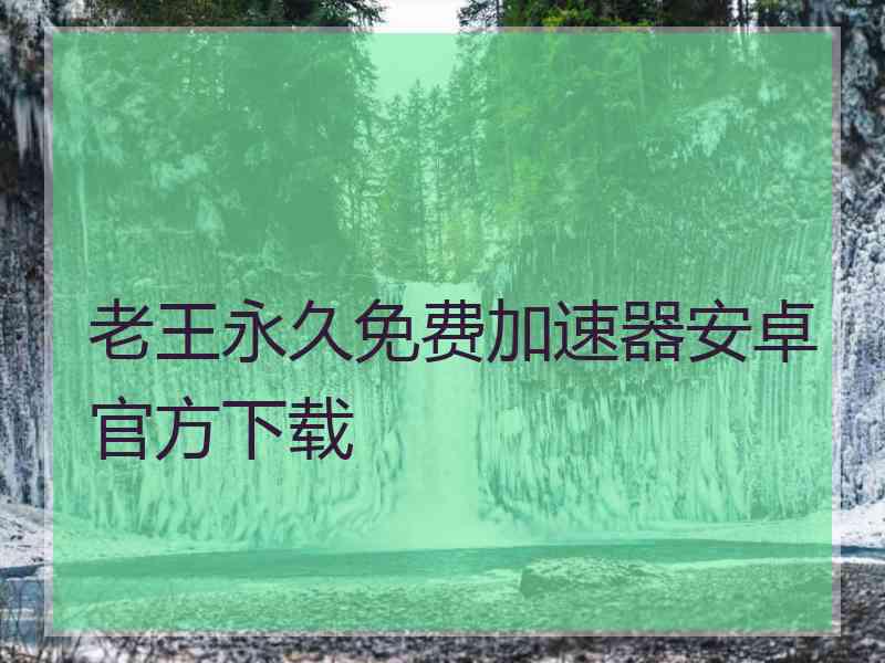 老王永久免费加速器安卓官方下载