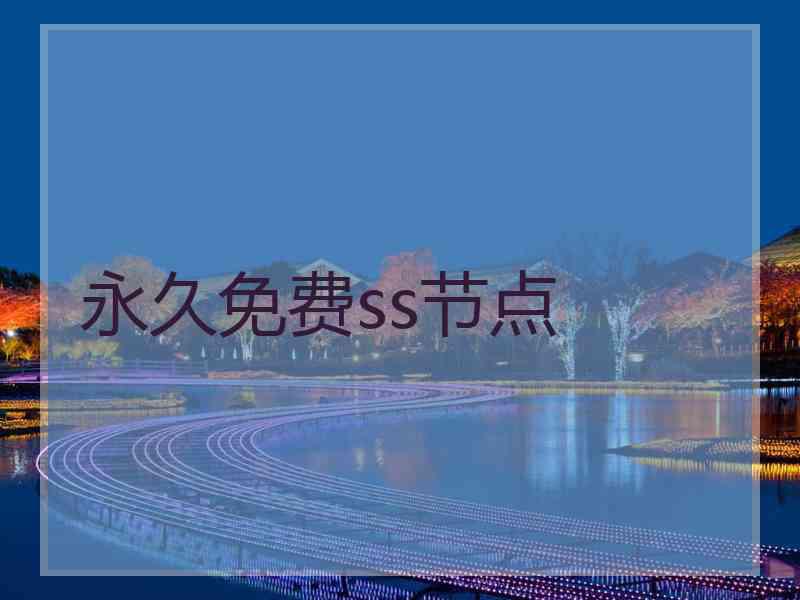 永久免费ss节点