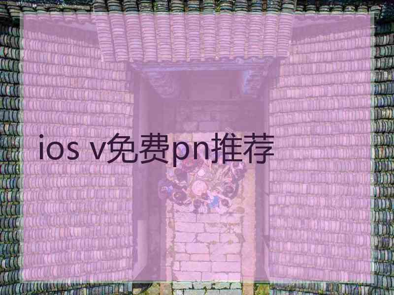 ios v免费pn推荐