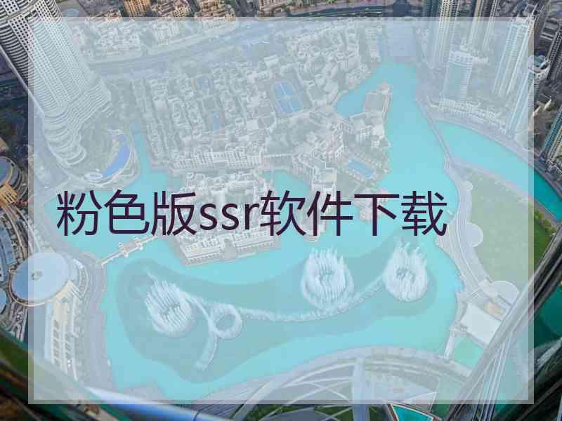 粉色版ssr软件下载