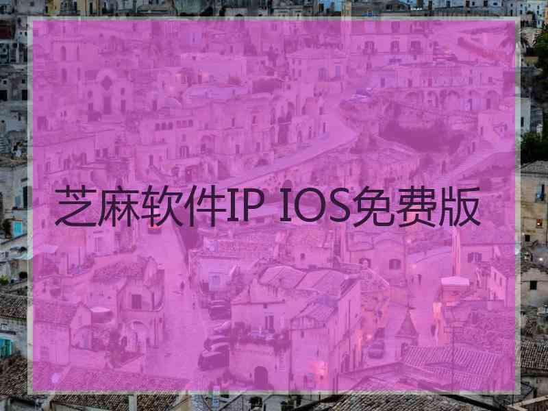芝麻软件IP IOS免费版
