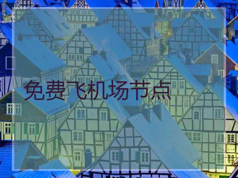 免费飞机场节点